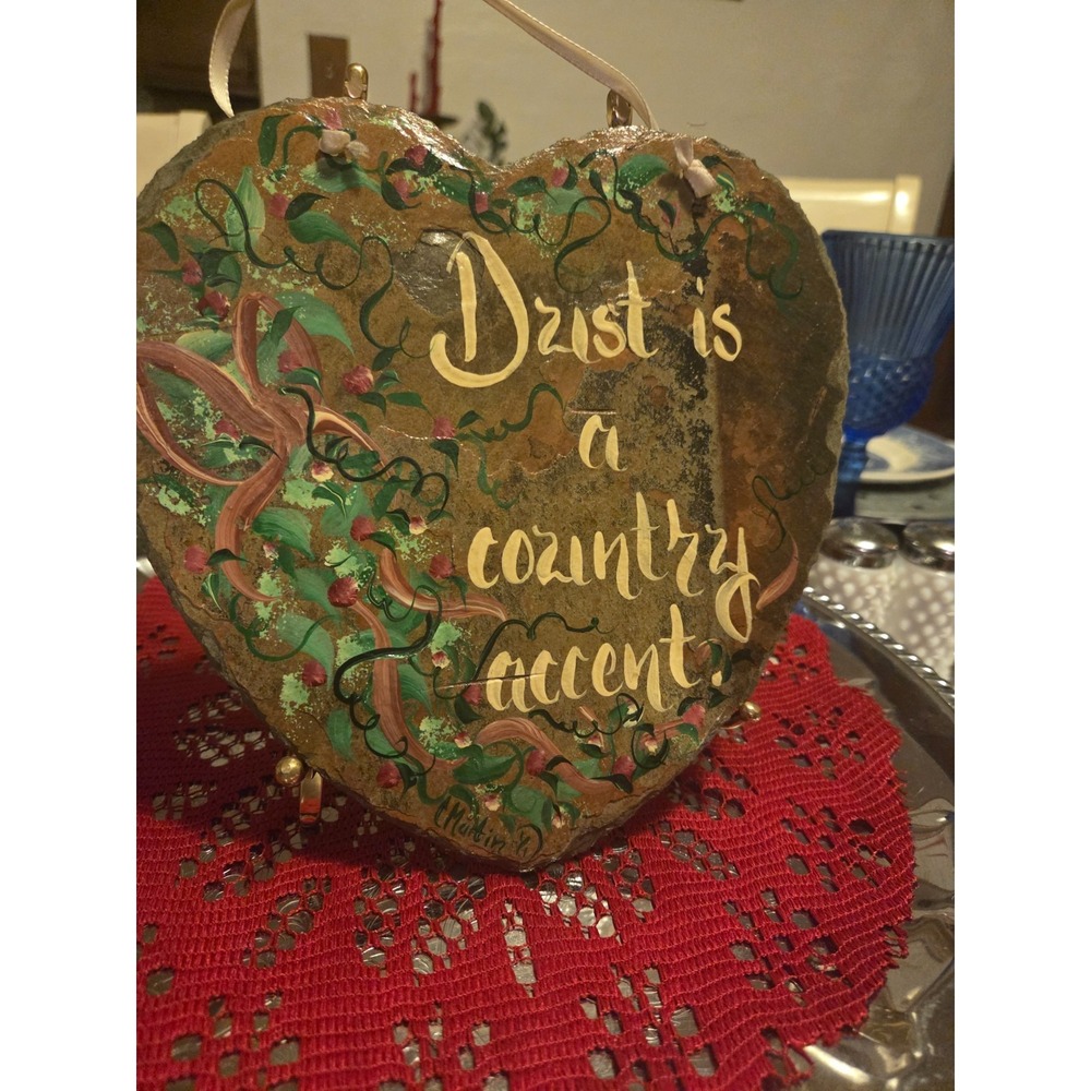 vintage farmhouse cottagecore slate wall decor granny core